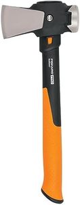 Fiskars Pro IsoCore Maul - 2.5-Pound Wood Splitter for Small Size Logs and Kindling with Shock-Absorbing Handle - Black/Orange