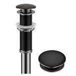 KRAUS Bathroom Sink Pop-Up Drain Assembly in Oil Rubbed Bronze for Vessel Sinks and Sinks Without Overflow, with Extended Thread for Thicker Countertops,PU-L10ORB