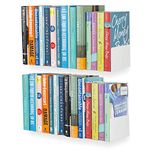 Snazzy Sturdy Metal U Shape Wall Mountable Multi-Purpose Bookshelf CD DVD Storage Book Case , White