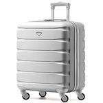 Flight Knight Lightweight 4 Wheel ABS Hard Case Suitcases Cabin Carry On Hand Luggage Approved for Airlines Including British Airways & Maximum Size for easyJet Large Cabin Bag 56x45x25cm