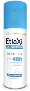 ETIAXIL - Déodorant Anti-transpirant - Transpiration Modérée - Protection 48h - Pieds - Adapté aux peaux sensibles - Spray - Fabriqué en France - 100 ml