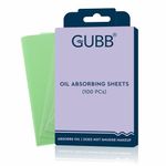 GUBB Blotting Paper for Oily Skin - 100 Oil Absorbing Sheets For Men & Women | Doesn’t Smudge Makeup - Oil Blotting Sheets for Face | Pocket-Sized Oil Blotting Papers for On-The-Go Use - Assorted