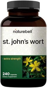 NatureBell St Johns Wort 9,000mg Per Serving, 240 Capsules | 15:1 Herbal Extract, North American Harvest, Rich in Hypericin – Positive Mood Support Supplement – St. John’s Wort – Non-GMO