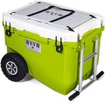 ROVR PRODUCTS EST. 2016 Wheeled Camping Rolling Cooler with Wheels (60 qt.) (Moss), one Size (60MROLLRW)