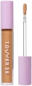 Tower 28 Beauty Swipe Serum Concealer - Hydrating Buildable Medium-Coverage Concealer with Skincare Benefits for Sensitive Skin - Shade 12 PALI, Tan with Neutral Undertones, 0.22 Fl Oz
