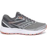 Saucony Women's Cohesion 13 Running Shoe, Alloy/Coral/Sky, 9 M US