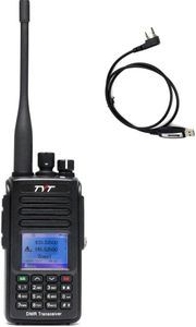 TYT MD-UV390 Plus 10W GPS Digital Two Way Radio Waterproof IP67 Walkie Talkie with AES256 Encryption Dual Band DMR Radio