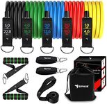 Spike Latex Resistance Band Set 11 in 1 for Men and Women for Home and Gym Exercise Pull Up Toning Bands (Spike Resistance Band Kit)