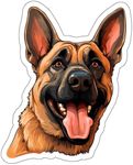 Belgian Malinois Sticker American Dog Decal Vinyl Small Waterproof Bottle Mug Passport Book Scrapbook Notebook Laptop Tumbler Skateboard Computer Phone Size 4" Gift ID44990