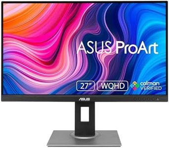 ASUS ProArt Display PA278QV Professional Monitor - 27-inch, IPS, WQHD (2560 x 1440), 100% sRGB, 100% Rec. 709, Color Accuracy ΔE < 2, Calman Verified, ProArt Preset, ProArt Palette