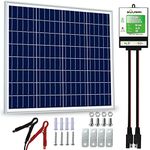 SOLPERK 50W Solar Panel 12V， Solar Panel Kit with 8A Controller，Solar Panels for RV, Motorcycle, Boat, Marine, Camper