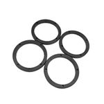 ACROPIX 6.5inch Universal Car Audio Speaker Spacer Ring Adapter Black - Pack of 4