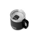 YETI Rambler 14 oz (414 ml) Stackable Mug with Durasip Ceramic Lining, Stainless Steel Vacuum Insulated Coffee Cup with Removable Magslider Lid, Black