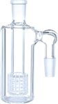 14mm 90 Degree Ash Catcher,Hookah Bongs Accessories,Clear Glass Handmade Piece,Glass Bong Water Bongs Accessories (Size One)