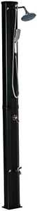 Outsunny 7' Outdoor Solar Heated Shower with 360 Rotating Rainfall & Handheld Shower Head, Foot Shower Faucet, Temperature and Pressure Adjustable, Holds 9.2 Gallons for Backyard Pool