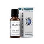 Mystic Moments | Grapeseed Carrier Oil 10ml - Pure & Natural Oil Perfect For Hair, Face, Nails, Aromatherapy, Massage and Oil Dilution Vegan GMO Free