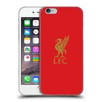 Head Case Designs Officially Licensed Liverpool Football Club Gold Logo On Red Liver Bird Soft Gel Case Compatible With Apple iPhone 6 / iPhone 6s