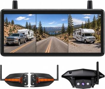 AUTO-VOX Wireless RV Backup Camera: Rear&Side View with Triple-Split Screen