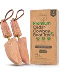 Western Cedar Boot Tree for Cowboy Boots and Western Boots for Men and Women (Men's Medium / 8-10 US)