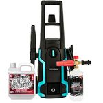 Pro-Kleen Pressure Washer Power Jet Wash 1600W Electric - Portable With Super Snow Foam 1ltr and Lance - Cleaning Patios, Walls, Fences, Cars & More