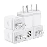 USB Wall Charger, ARCCRA 6-Pack 2.1A Dual Port USB Rapid Charger Block Cube Power Adapter Charging Plug Box Brick for iPhone 14 13 12 11 Pro Max XS XR X 8 7 6 Plus, Samsung Galaxy S22 S21 S20, Android