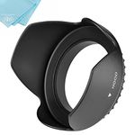 58mm Tulip Lens Hood for Canon EOS Rebel SL1, T1i, T2i, T3, T3i, T4i, T5, T5i, XSI, XS, XTI, EOS60D, EOS70D, 50D, 40D, 30D, EOS 5D, EOS5D Mark 2, EOS6D, EOS7D, EOS M Cameras, 18-55mm Lens