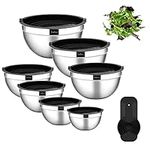 Batbez 7 Pcs Mixing Bowls Set wih L