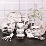 Dinnerware Set For 8 Square Coastal