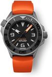 UNDONE Aquadeep Signal Orange Rubber Band 43 mm Automatic Dive Watch 500M Water Resistance Wristwatch Diver for Men