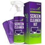Screen Mom Screen Cleaner Spray and Microfiber Cloth 16oz Formulated in the USA Screen Cleaner Spray and Wipes for TV, Laptop, Computer, Phone, iPad, Car Screen Cleaning Kit Electronic