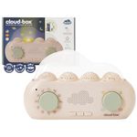 Cloud b CloudBox - My First Dreambox | Projector Nightlight & Storyteller | 36 Original Stories, 8 Melodies & 8 White Noises | Rechargeable with Adjustable Settings & Auto-Shutoff | English/Spanish