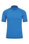 Mountain Warehouse Mens UV Rash Vest - Lightweight, Quick Drying & Stretchy T-Shirt with UPF 50+ & Flat Seams - for Spring Summer, Beach, Swimming & Water Sports Blue 3XL