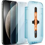 Spigen Tempered Glass Screen Protector [GlasTR EZ FIT] Designed for iPhone 12 Pro/iPhone 12 - Sensor Protection [2 Pack]