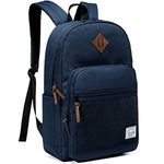 School Backpack for Boys,VASCHY Water Resistant Lightweight Casual Backpack for Unisex with Padded Laptop Sleeve Blue