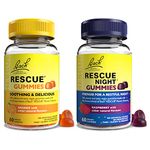 Rescue Remedy Gummies Variety Bundle, for Balanced Days and Restful Nights, 1 x Orange 1 x Berry, Easy to take, Vegan, Natural Flower essences, 2 x Packs of 60 Gummies