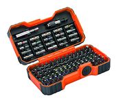 Bahco BH59/S100BC 100 Pcs Bit Set For Slotted, Phillips, Pozidriv, Hexagon, Robertson nd Coloured TORX,TORX Tamper, Head Screws