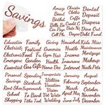 80 Budget-Categories Stickers Rose Gold - Cash Envelope System Budget Binder Labels Vinyl Decals for Finance Planner, Cash Envelope Wallet, Money Saving Organizer, Complete Budgeting Category List