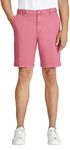 IZOD Mens Mid-Weight Saltwater Flat Front Stretch Chino Short (as1, Waist, Numeric_36, Regular, Red), Red, 36