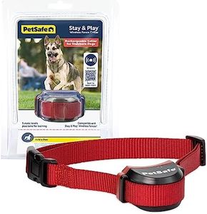 PetSafe Stay & Play Wireless Dog Collar, Wireless Dog Fence System Rechargeable and Waterproof Receiver Collar, Quick Charge in 2-3 Hours, Fence for Dogs, Electric Containment for Pets