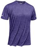 TACVASEN T-shirt Homme Mens Running Shirts Mens Quick Dry T Shirts Mens Athletic Shirts Workout Shirts Men T Shirts Gym for Man Tee Shirts for Men Purple,XL