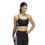 Adidas HC7862 TRN LS 3S B Sports Bra Women's Black/White SAC