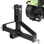 3 Point Quick Hitch 2" Receiver Category 1,3 Point Hitch Attachments Compatible Category 1 Tractor,Heavy Duty 3 Point Hitch Farm Equipment and Subcompact Trailer Hitch Attachments