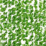 Artificial Ivy, Vines, Ivy Garlands Artificial (154ft - Pack of 20) Fake Ivy, Fence Screening, Fake Vines, Green Leaves Fake Plants, Hanging Vines for Wedding Home Decoration Garden Wall Room Decor