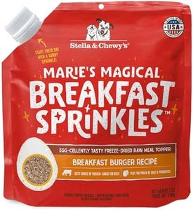 Stella & Chewy's Marie's Magical Breakfast Sprinkles Freeze-Dried Raw Breakfast Burger Recipe Grain-Free Dog Food Topper, 7-oz Bag