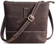 S-ZONE Leather Crossbody Bags for Women Small Over the Shoulder Purses and Handbags Trendy