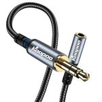 3.5mm AUX Audio Male to Female Stereo Extension Jack Cable, KOOPAO 3.5mm Aux TRS Auxiliary Audio Nylon Braided Cord for All 3.5mm-Enabled Devices Tablets, Headphones, iPads, Home Speaker, Cars- 3.3FT