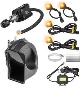 KEMIMOTO UTV Turn Signal Kit with Column Switch and 110D Horn, Pre-Wired, Plug and Play Universal Street Legal Blinker with Lever Switch Compatible with Polaris, Can-Am, Golf Cart, Teryx, CFMOTO