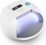 UV Led Nail Lamp 48W SUNUV UV Light for Gel Nails with Double Power Design,4 Timer Setting, Lcd Display,Painless Curing,Over-Temperature Protection SUN7