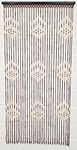 Multi Bargains JVL Wooden Bamboo Beaded Fly Screen Door Curtain 90 x180cm (Design 4)