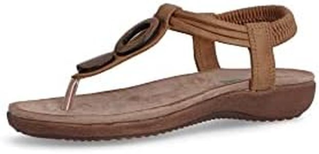 amarpies Sandalia Dedo Confort Mujer - 36, Bronce